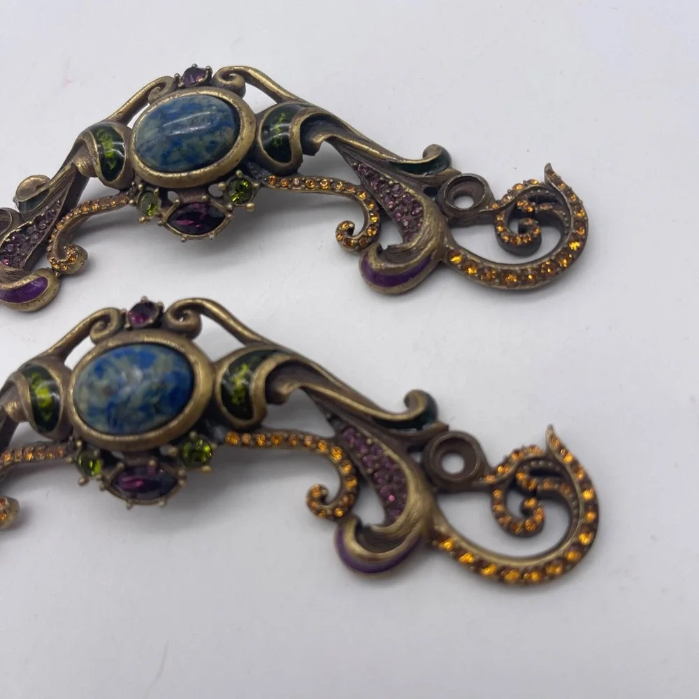 Set of 2 jay Strongwater Drawer Pulls Swarowski Crystals‎